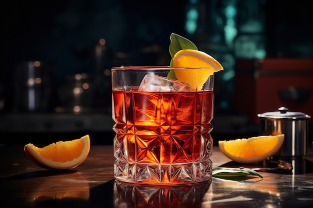 Włoski napój koktajlowy Negroni