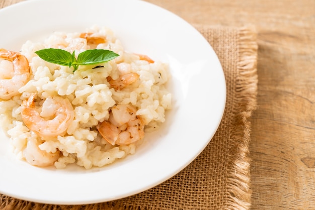 Włoskie Risotto Z Krewetkami