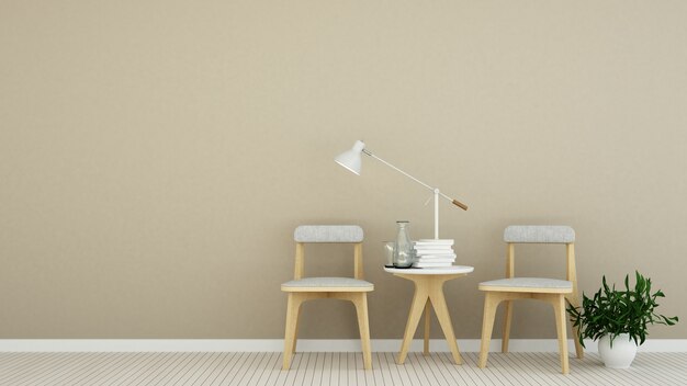 Wnętrze mieszkania minimalna przestrzeń w mieszkaniu - 3D Rendering
