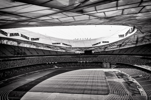 Zdjęcie wnętrze otwartego stadionu