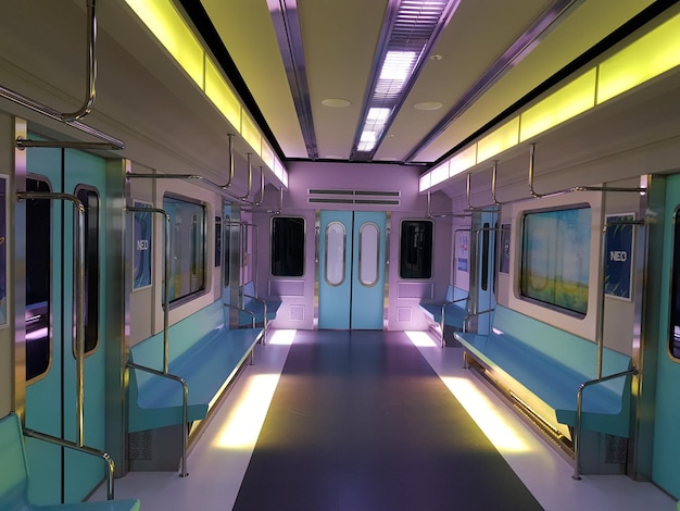 Zdjęcie wnętrze pociągu