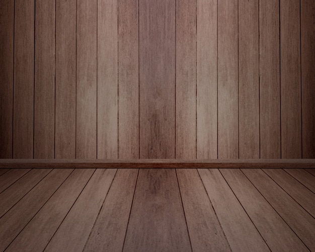 wnętrze pokoju z drewna ściany i podłogi na tle