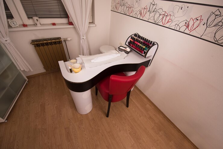 Zdjęcie wnętrze salonu manicure