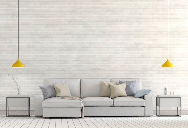 Wnętrze salonu w nowoczesnym stylu, renderowania 3d