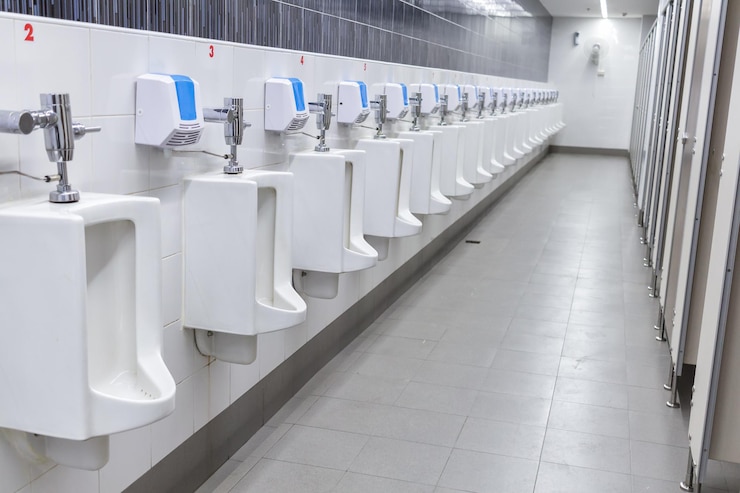 Zdjęcie wnętrze toalety publicznej