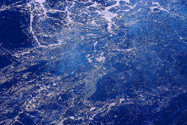 Zdjęcie woda morska abstrakcyjne tło fale / niebieskie tło, natura mokra woda oceaniczna z falami