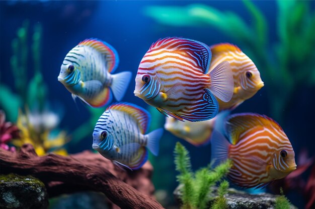 Wodne kolorowe ryby