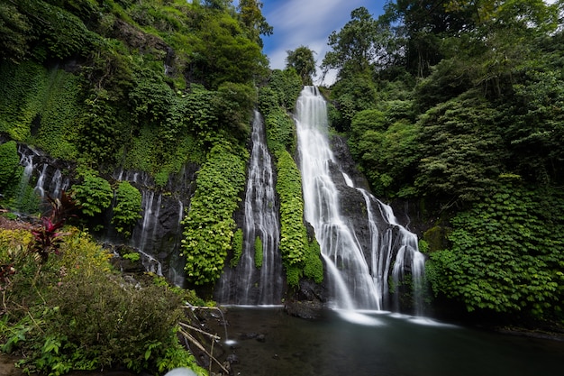 Wodospad bliźniaczy Banyumala, Wanagiri, Bali