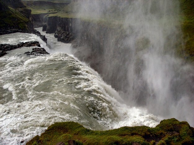 Zdjęcie wodospad gulfoss w islandii