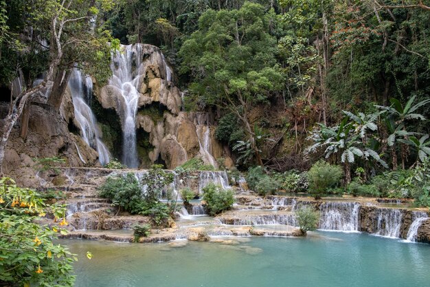 Wodospad Kuang Si Lung Prabang Laos