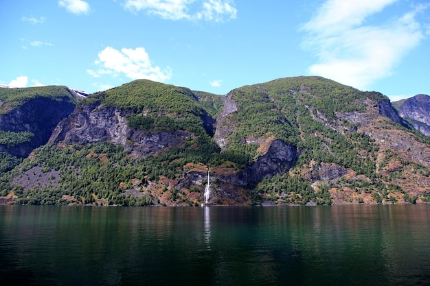 Wodospad Na Sognefjord Norwegia
