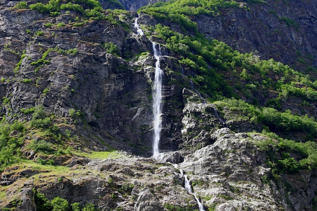 Wodospad na Sognefjord Norwegia