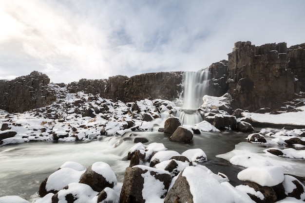 Wodospad Pingvellir Islandia