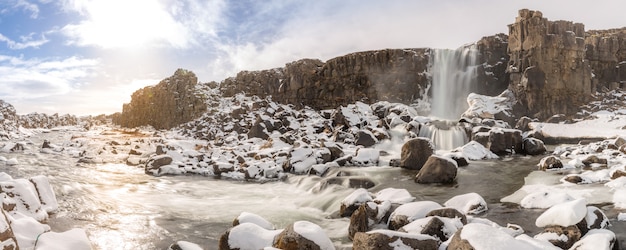 Wodospad Pingvellir Islandia