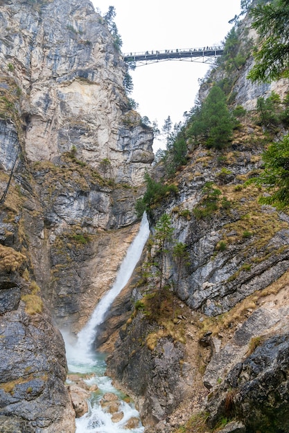 wodospad w Neuschwanstein