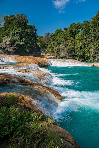 Wodospady Agua Azul w Chiapas