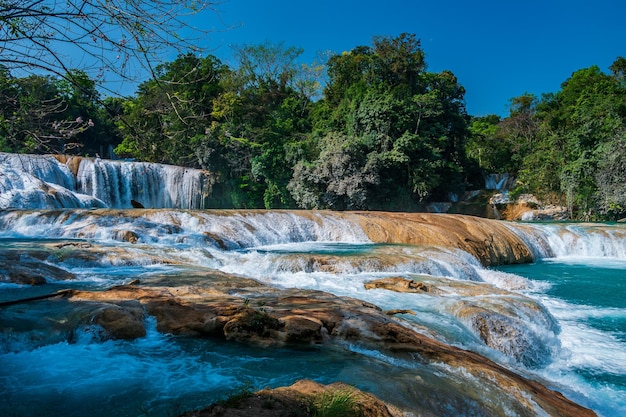 Wodospady Agua Azul w Chiapas