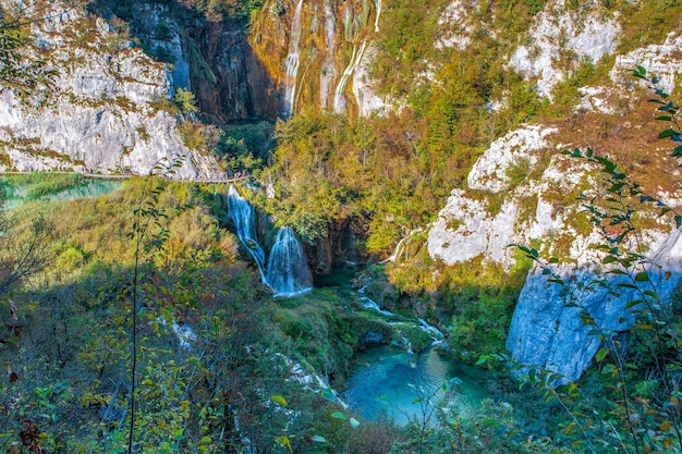 Wodospady na Jeziorach Plitwickich w Chorwacji