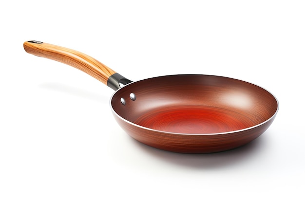 Wok Fry Pan izolowany na białym tle