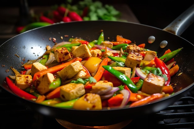 Wok StirFry z Warzywami i Tofu