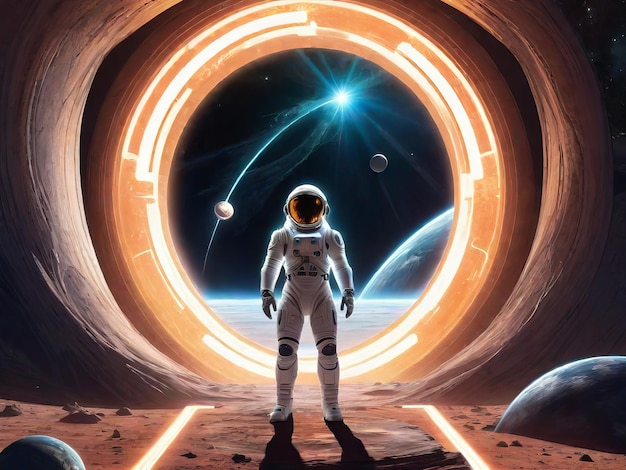 Wolne życie jako astronauta w kosmosie Generative Ai