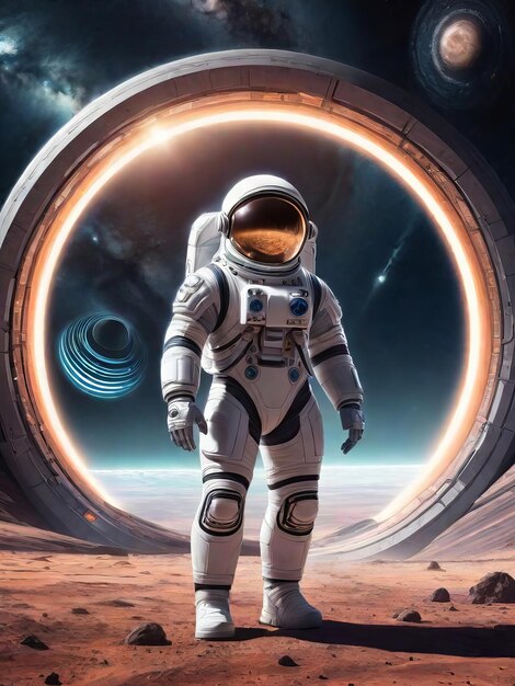 Wolne życie jako astronauta w kosmosie Generative Ai