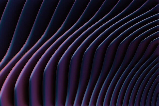 Wonderful Abstract kolorowy tło linii Starburst dynamiczna fala 3d rendering ilustracja Bac