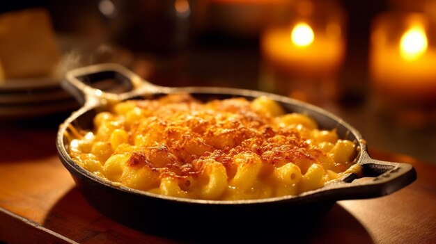 Zdjęcie wonderful mac and cheese gratin generative ai