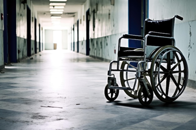 wózek inwalidzki w szpitalu profesjonalna fotografia reklamowa
