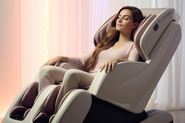 Zdjęcie wprowadza komfort i zdolności łagodzenia stresu nowoczesnych krzeseł masażowych twoja tajemnicza broń