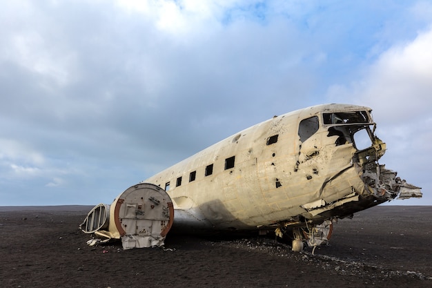 Wrak samolotu w Islandii