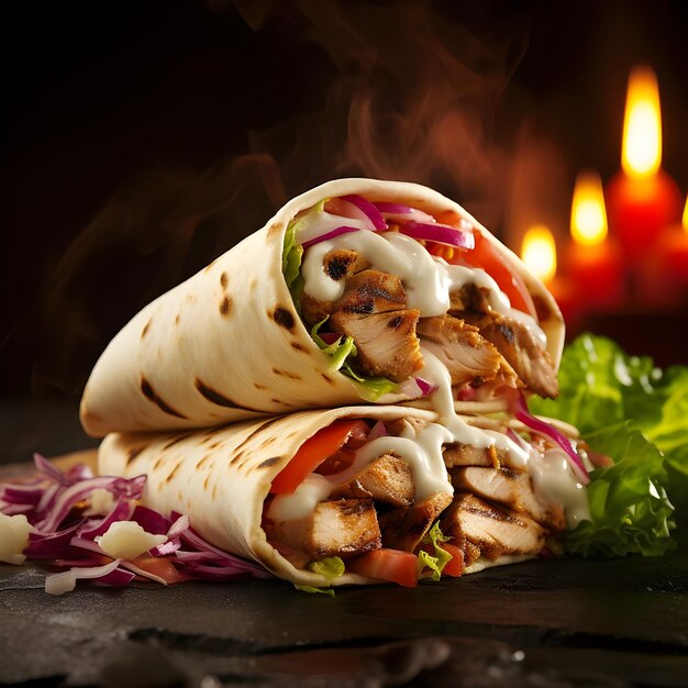 Wrap z kurczaka Shawarma