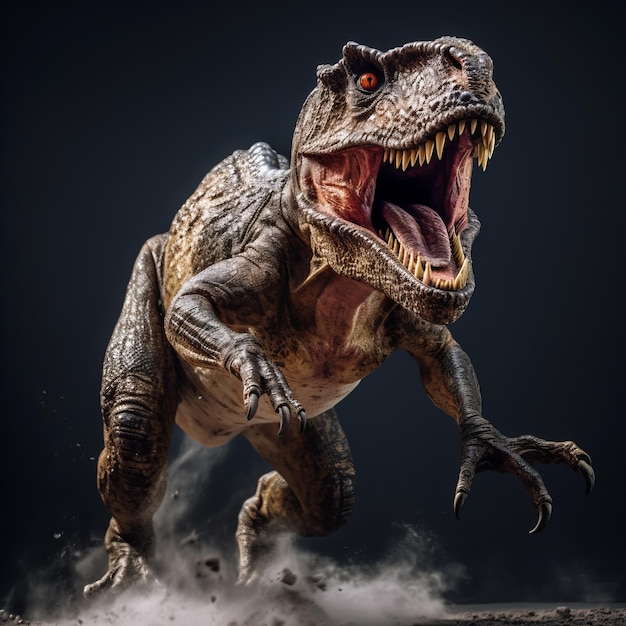 Wściekły dinozaur Tyrannosaurus Rex