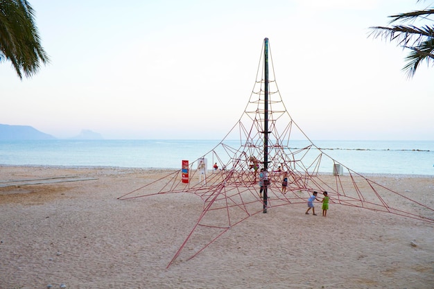 Wspaniała hiszpańska plaża latem?