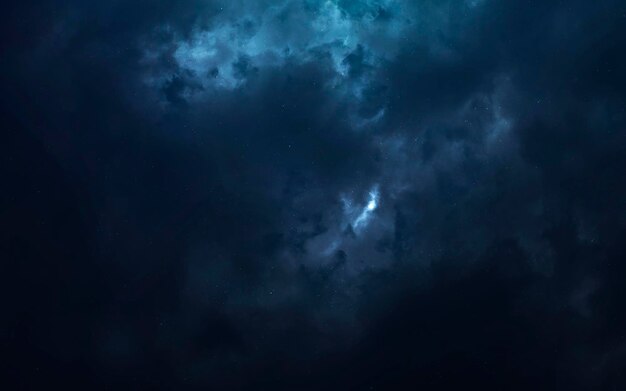 Zdjęcie wspaniałe mgławice w głębokiej przestrzeni gwiezdne pola nieskończonego kosmosu elementy tego obrazu dostarczone przez nasa
