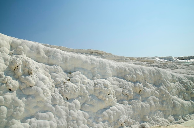 Wspaniałe ściany Pamukkale Turcja