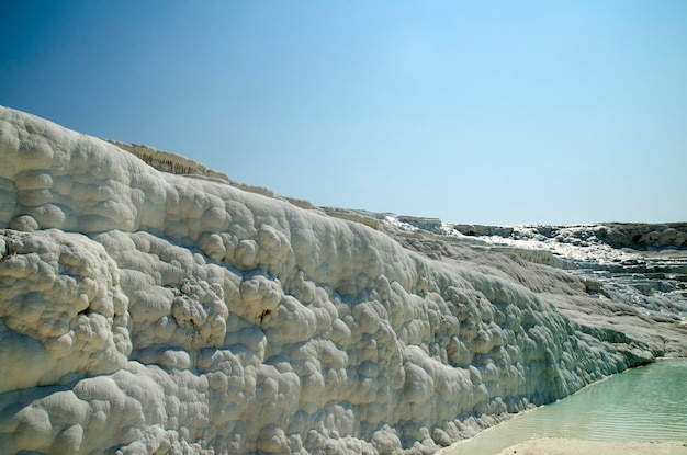 Wspaniałe ściany Pamukkale Turcja