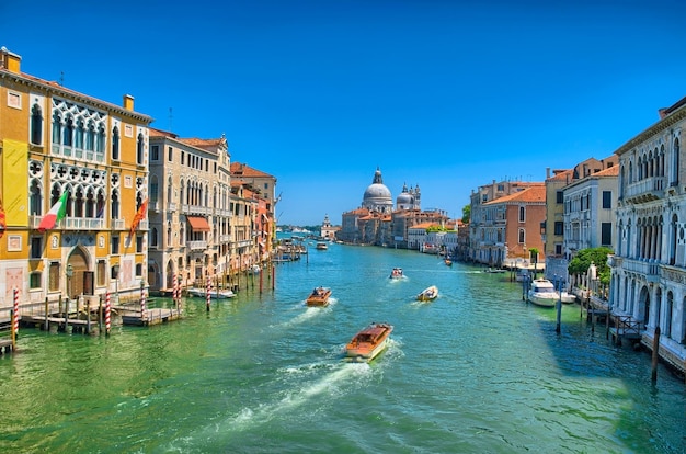 Wspaniały widok na Canal Grande i bazylikę Santa Maria della