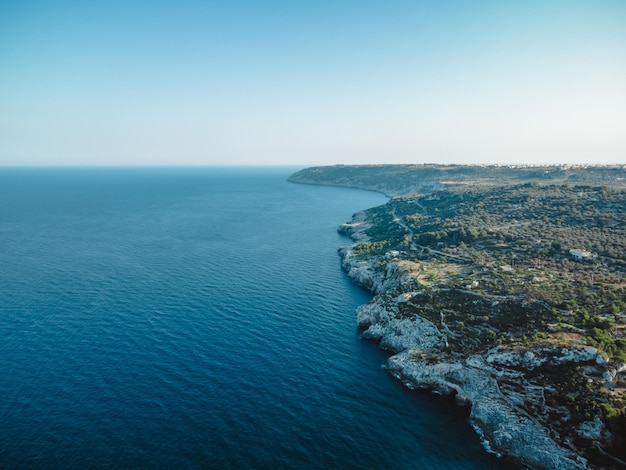 Wspaniały widok na marina di novaglie w puglia