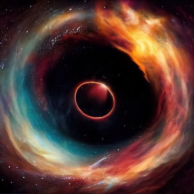 Wszechświat galaktyka czarna dziura science fiction tło Przestrzeń streszczenie tło