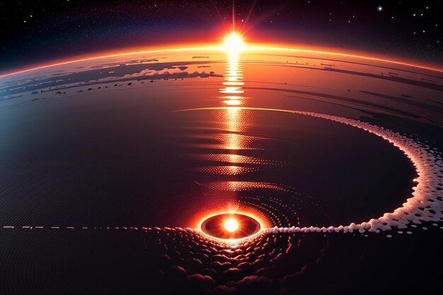 Wszechświat planeta przestrzeń galaktyka czarna dziura układ słoneczny droga mleczna tapeta tło ilustracja