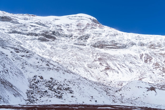 Wulkan Chimborazo Pokryte śniegiem