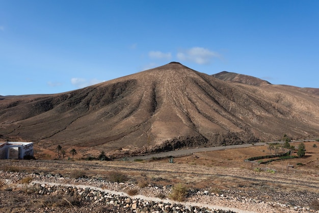 wulkaniczny krajobraz wąwozu Malpaso w centralnej części Fuerteventury