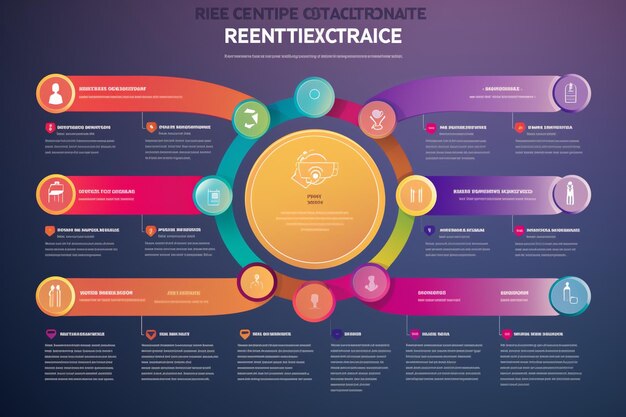 Wybitna infografika przedstawiająca kroki do Generative ai