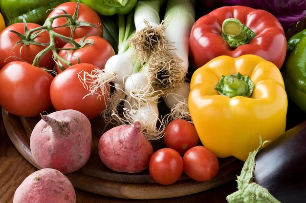 Wybór świeżych organicznych warzyw