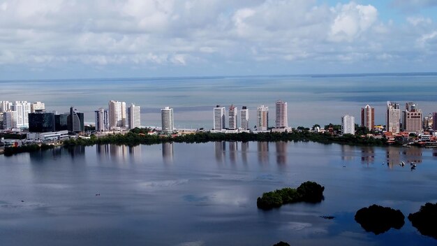 Zdjęcie wybrzeże miasta sao luis maranhao w północno-wschodniej brazylii