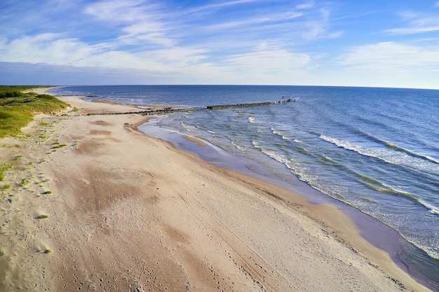 Wybrzeże Morza Bałtyckiego Granica Litwy i Łotwy w Unii Europejskiej