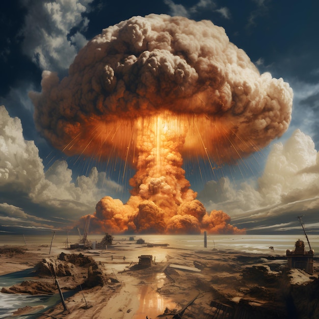 wybuch bomby atomowejwybuch nuklearnykatastrofa nuklearnabomba nuklearnabomba atomowa