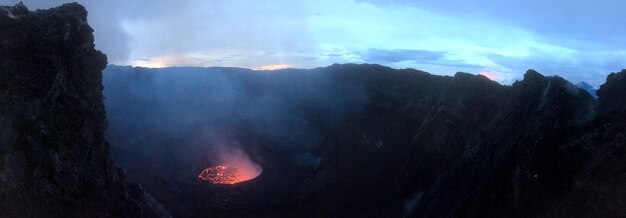 Wybuch krateru wulkanu nyiragongo