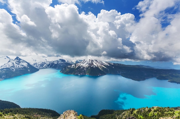 Wycieczka Do Turkusowego Jeziora Garibaldi W Pobliżu Whistler, Bc, Kanada.